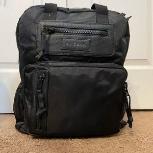 JJ cole black diaper bag backpack